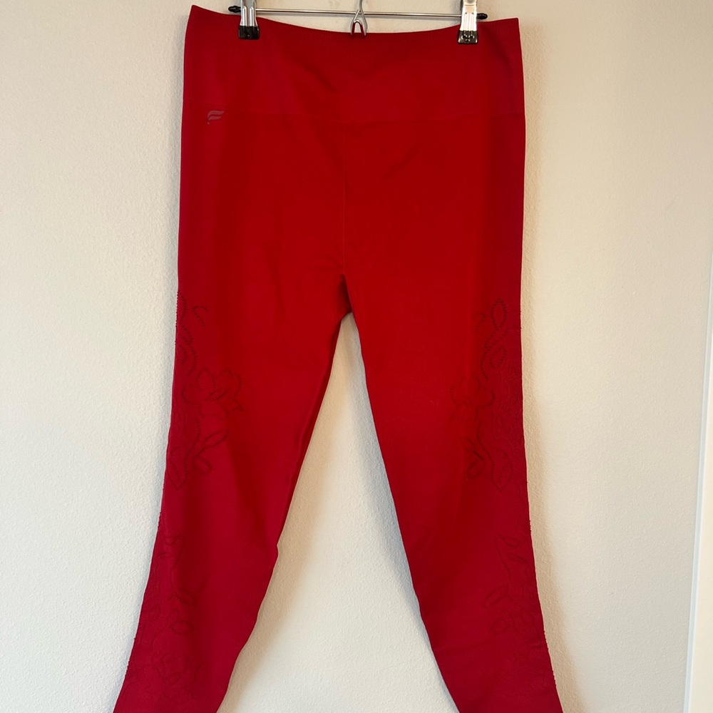 NWT Fabletics Deep Red High-Waisted Leggings